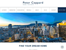 Tablet Screenshot of petercoppard.com